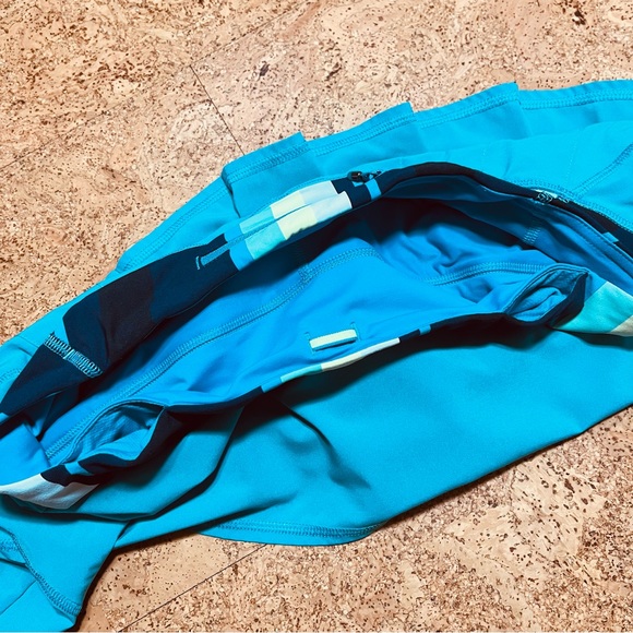 Lululemon Run Pace Setter Skort In Blue Surge Sz 10 - Picture 6 of 16